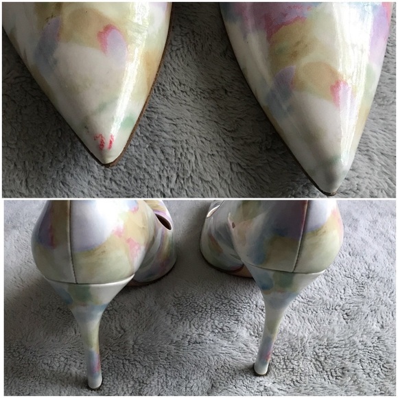 Stuart Weitzman Heist Pump Pastel Sunflower Patent - Picture 6 of 8
